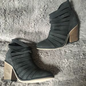 Free People black booties hybrid